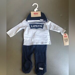 Levi's Boys Grey/Blue 3 Piece Set NWT 6 Months